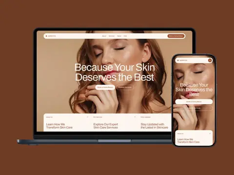 Epidermis: пример сайта, клиника ухода за кожей