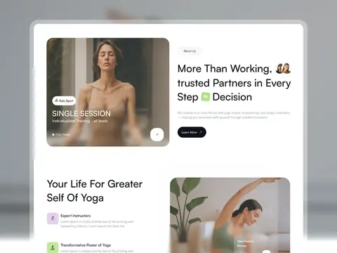 LunaFit: пример сайта, йога-студия